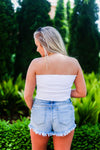 White Smocked Tube Top - Shop Kendry Collection Boutique