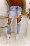 Sadie Distressed Boyfriend Jeans - Shop Kendry Collection Boutique
