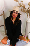 Black Button Down Distressed Hem Cardigan - Kendry Collection Boutique