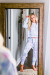 Blue And Pink Tie Dye Cropped Hoodie - Tie Dye Lounge Wear Jogger Set- Kendry Collection Boutique