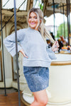 Black Acid Wash Denim Mini Skirt - Shop Kendry Collection Boutique 