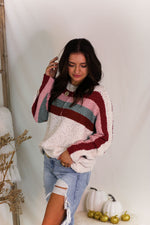 Multi Color Stripe Boatneck Sweater - Shop Kendry Collection Boutique