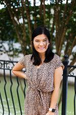Cheetah Print Front Knot Romper - Kendry Collection Online Boutique