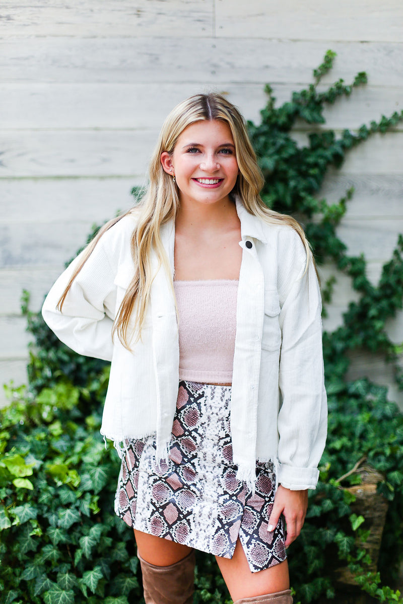 Fuzzy Blush Pink Tube Top - Shop Kendry Collection Online Boutique