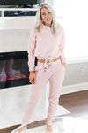 Pink Drawstring Jogger Pants