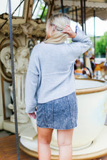 Black Acid Wash Denim Mini Skirt - Shop Kendry Collection Boutique 