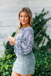 Olive Green Acid Wash Denim Mini Skirt- Shop Kendry Collection Boutique 