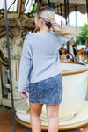 Heather Grey Wide Sleeve Sweater - Shop Kendry Collection Boutique
