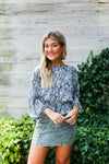 Olive Green Acid Wash Denim Mini Skirt- Shop Kendry Collection Boutique 