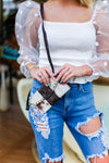 White Polka Dot Mesh Long Sleeve Top - Kendry Collection Boutique