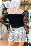 Black Polka Dot Mesh Long Sleeve Top - Shop Kendry Collection Boutique