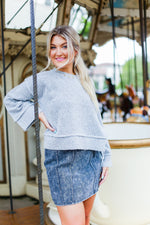 Black Acid Wash Denim Mini Skirt - Shop Kendry Collection Boutique 